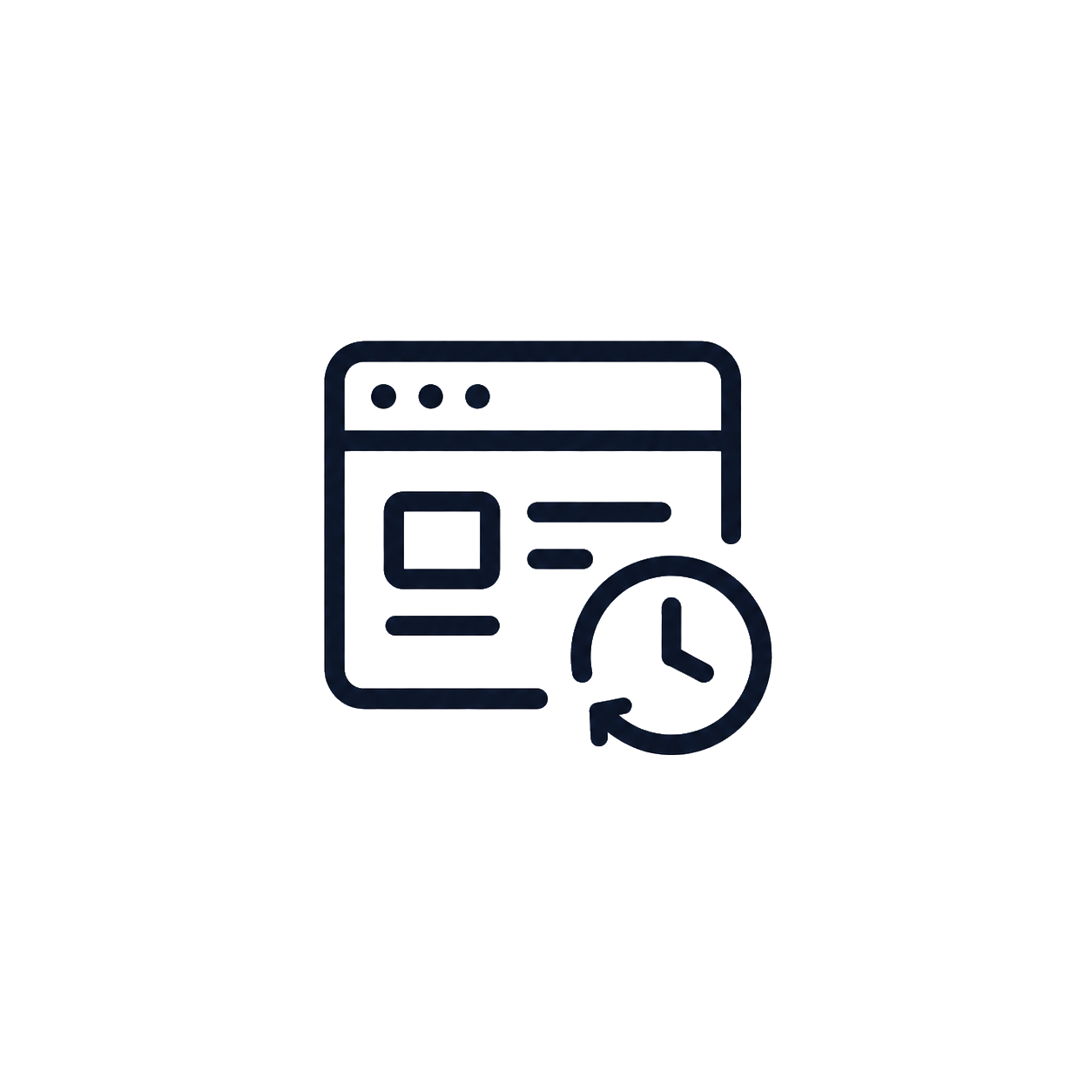 Icono de diseño desactualizado